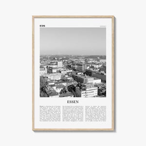 Essen Print Black and White, Essen Wall Art, Essen Poster, Essen Photo, Essen Wall Décor, Rhine-Ruhr, Germany, Deutschland
