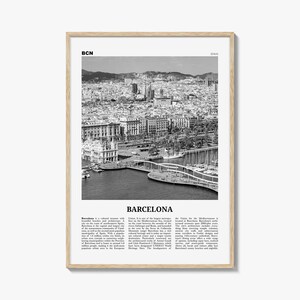 Barcelona Print schwarz weiß Nr. 3, Barcelona Wandkunst, Barcelona Poster, Barcelona Foto, Barcelona Dekor, Katalonien, Spanien, España