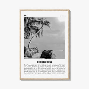Puerto Rico Print Black and White No 1, Puerto Rico Wall Art, Puerto Rico Poster, Puerto Rico Photo, Puerto Rico Wall Decor, San Juan