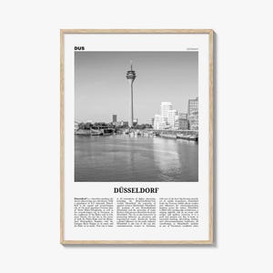 Dusseldorf Print Black and White No 1, Düsseldorf Wall Art, Düsseldorf Poster, Düsseldorf Photo, Düsseldor Decor, Germany, Deutschland