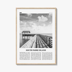 South Padre Island Druck Schwarzweiß, South Padre Island Wandkunst, South Padre Island Poster, South Padre Island Foto, Texas, USA