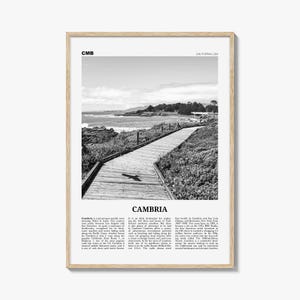 Cambria Print Black and White, Cambria Wall Art, Cambria Poster, Cambria Photo, Cambria Decor, California, USA, United States, North America