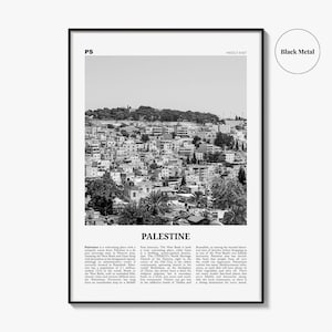 Palestine Poster Print Black and White, Middle East Travel Wall Art, Jerusalem Photography image 9