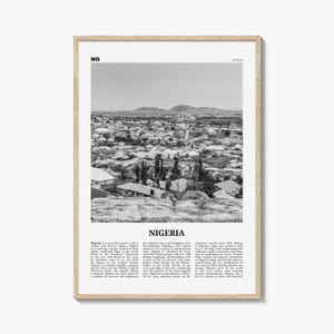 Nigeria Print Black and White No 2, Nigeria Wall Art, Nigeria Poster, Nigeria Photo, Nigeria Wall Decor, Nijeriya, Abuja, Lagos, Africa