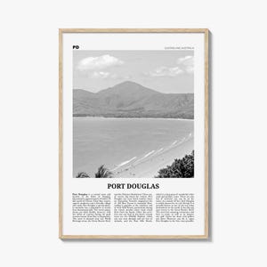 Port Douglas Print Black and White, Port Douglas Wall Art, Port Douglas Poster, Port Douglas Photo, Queensland, Australia