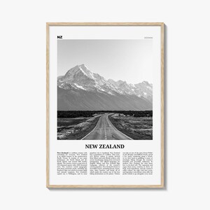 Neuseeland Print schwarz weiss Nr. 1, Neuseeland Wand Kunst, Neuseeland Poster, Neuseeland Foto, schwarz weiss, Wellington, Auckland, Ozeanien