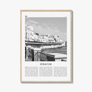 Syracuse Print Black and White Italy No 2, Syracuse Wall Art, Syracuse Poster, Syracuse Photo, Syracuse Wall Décor, Italy, Italia, Sicily