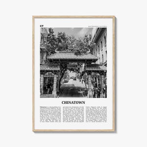 Chinatown Print Black and White San Francisco, Chinatown Wall Art, Chinatown Poster, Chinatown Photo, Chinatown Wall Décor, California, USA