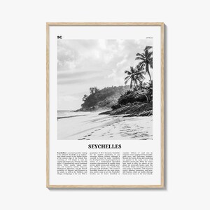 Seychellen Poster Schwarz weiß, Seychellen Wand Kunst, Seychellen Poster, Seychellen Foto, Seychellen Wand Dekor, Mahé, Victoria, Afrika