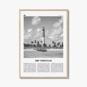 Dry Tortugas National Park Print Black and White, Dry Tortugas Wall Art, Dry Tortugas Poster, Dry Tortugas Photo, Florida, USA