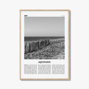 Aquitanien Print, Aquitanien Wandkunst, Aquitanien Poster, Aquitanien Foto, Aquitanien Wanddekoration, Aquitanien Karte, Frankreich