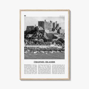 Kanalinseln Print Schwarz Weiß England Nr. 1, Kanalinseln Wandkunst, Kanalinseln Poster, Kanalinseln Foto, England
