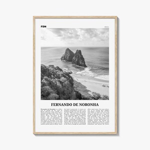 Fernando de Noronha Poster Schwarzweiß, Fernando de Noronha Wandkunst, Fernando de Noronha Poster, Fernando de Noronha Foto, Brasilien