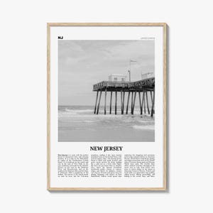 New Jersey Print Schwarz weiß Nr. 1, New Jersey Wandkunst, New Jersey Poster, New Jersey Foto, New Jersey Wanddekor, USA, Vereinigte Staaten