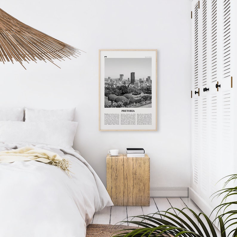 Pretoria Print Black and White Pretoria Wall Art Pretoria Etsy