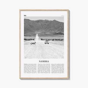 Namibia Print Black and White, Namibia Wall Art, Namibia Poster, Namibia Photo, Namibia Wall Decor, Country Art Print, Windhoek, Africa