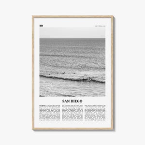 San Diego Print schwarz und weiß Nr. 6, San Diego Wandkunst, San Diego Poster, Kalifornien, USA, Vereinigte Staaten, Nordamerika
