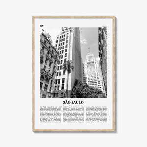 Sao Paulo Print Black and White No 3, São Paulo Wall Art, São Paulo Poster, São Paulo Photo, Sao Paulo Wall Decor, Brazil, Brasil