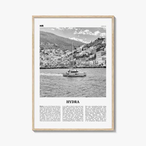 Hydra Print Schwarz und weiß, Hydra Wand Kunst, Hydra Poster, Hydra Foto, Hydra Wand Dekoration, Reise Poster Druck, Ydra, Idra, ღღ, Griechenland
