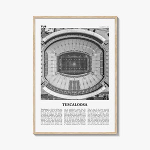 Tuscaloosa Print Black and White No 1, Tuscaloosa Wall Art, Tuscaloosa Poster, Tuscaloosa Photo, Tuscaloosa Wall Décor, Alabama, USA