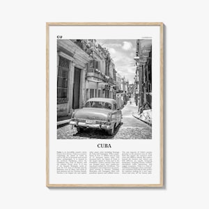Cuba Print Black and White No 1, Cuba Wall Art, Cuba Poster, Cuba Photo, Cuba Wall Decor, Country Art Print, Havana, Cuban, Caribbean
