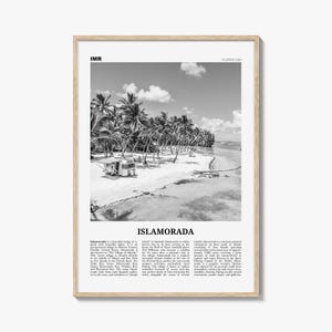 Islamorada print zwart-wit, Islamorada muurkunst, Islamorada poster, Islamorada Photo, Florida, VS, Verenigde Staten, Noord-Amerika