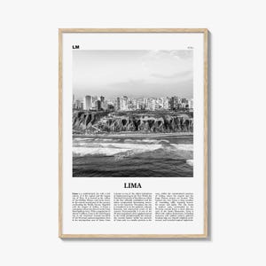 Lima Print Black and White No 2, Lima Wall Art, Lima Poster, Lima Photo, Lima Wall Decor, City Art Print, Peru, Perú, South America