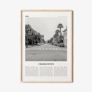 Charleston Print Black and White No 2, Charleston Wall Art, Charleston Poster, Charleston Photo, South Carolina, USA, United States