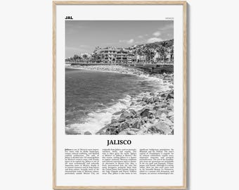 Jalisco Print zwart-wit nr. 1, Jalisco Wall Art, Jalisco poster, Jalisco Photo, Jalisco Decor, Guadalajara, Puerto Vallarta, México