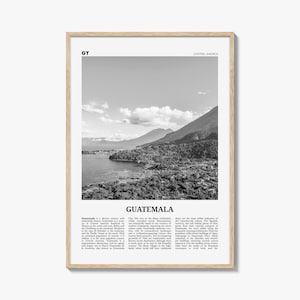 Guatemala Print Black and White No 2, Guatemala Wall Art, Guatemala Poster, Guatemala Photo, Guatemala Wall Decor, Central America