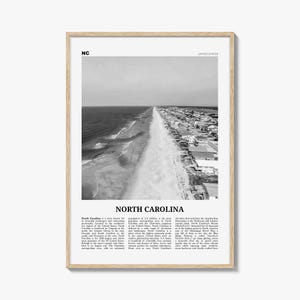 North Carolina Print Black and White No 4, North Carolina Wall Art, North Carolina Poster, North Carolina Photo, USA United States