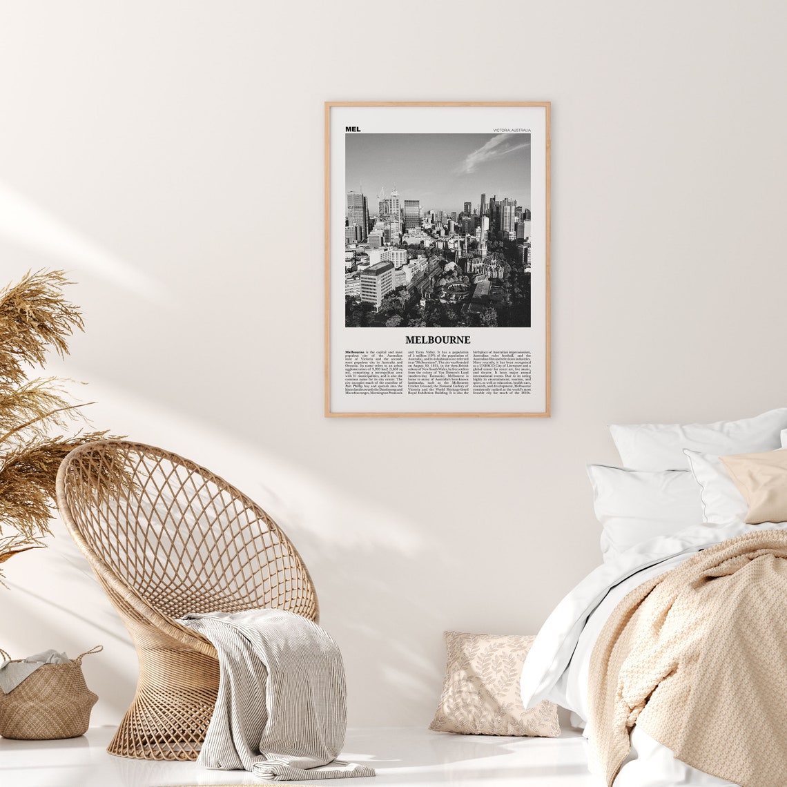 Melbourne Print Black and White Melbourne Wall Art Melbourne | Etsy