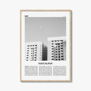 Naucalpan Print Black and White, Naucalpan Wall Art, Naucalpan Poster, Naucalpan Photo, Naucalpan Wall Décor, Mexico