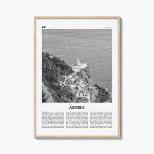 Azores Print Blanco y Negro, Azores Wall Art, Azores Poster, Azores Photo, Azores, Açores, Portugal, São Miguel, Pico, Terceira, Flores