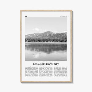 Los Angeles County Print schwarz und weiß, Los Angeles County, Wandkunst, Los Angeles Poster, Foto, Los Angeles Wand-Dekor, Los Angeles Karte