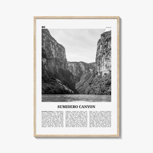 Sumidero Canyon Print Black and White, Sumidero Canyon Wall Art, Sumidero Canyon Poster, Sumidero Canyon Photo, Sumidero Canyon Wall Décor