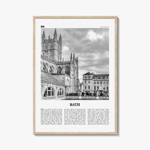 Badafdruk zwart-wit, badmuurkunst, badposter, badfoto, badmuurdecor, Engeland, VK, Verenigd Koninkrijk, Somerset, Europa