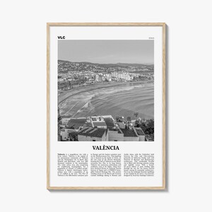 València Print Schwarzweiß Nr. 1, Valentino-Wandkunst, Valentino-Poster, Valentino-Foto, Valentino-Wanddekoration, Spanien, València, España