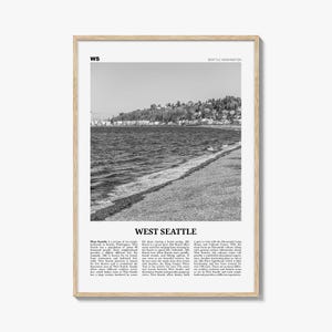 West Los Angeles Poster Schwarz weiß, West Los Angeles Wandkunst, West Los Angeles Poster, West Los Angeles Foto, West Los Angeles Décor, Washington, USA