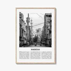 Stampa Pakistan in bianco e nero n. 1, Arte murale Pakistan, Poster Pakistan, Foto Pakistan, Decorazione murale Pakistan, Pakistan, Asia