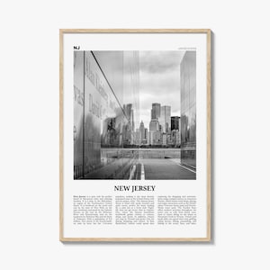 New Jersey Print Black and White No 3, New Jersey Wall Art, New Jersey Poster, New Jersey Photo, New Jersey Wall Decor, USA
