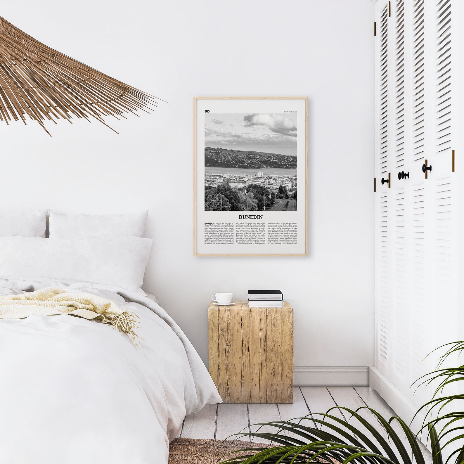 Dunedin Print Black and White Dunedin Wall Art Dunedin Etsy