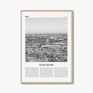 Karlsruhe Print Black and White, Karlsruhe Wall Art, Karlsruhe Poster, Karlsruhe Photo, Karlsruhe Wall Décor, Karlsruhe Map, Germany