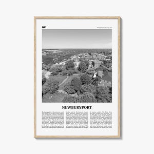 Newburyport Print Black and White, Newburyport Wall Art, Newburyport Poster, Newburyport Photo, Newburyport Map, Newburyport Wall Decor,