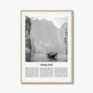 Thailand Print Black and White No 1, Thailand Wall Art, Thailand Poster, Thailand Photo, Ratcha-anachak, Thai, Siam, Bangkok, Asia