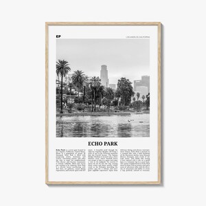 Stampa Echo Park in bianco e nero n. 2, Arte murale Echo Park, Poster Echo Park, Foto Echo Park, Decorazioni Echo Park, Los Angeles, California