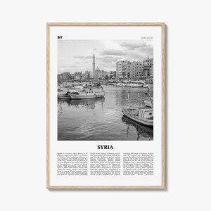 Stampa Siria in bianco e nero, Arte murale Siria, Poster Siria, Foto Siria, Decorazione murale Siria, Siria, Sūriyā, Siriano, Damasco, Medio Oriente