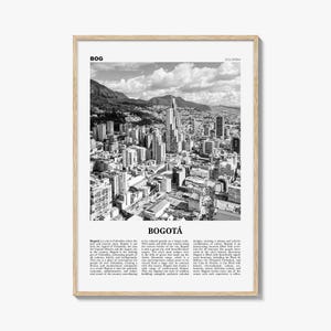 Bogota Print Black and White No 1, Bogota Wall Art, Bogota Poster, Bogota Photo, Bogota Wall Decor, City Print, Bogota, Colombia