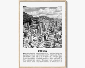 Bogota Print Black and White No 1, Bogota Wall Art, Bogota Poster, Bogota Photo, Bogota Wall Decor, City Print, Bogota, Colombia