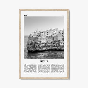 Puglia Poster Schwarzweiß, Puglia Wandkunst, Puglia Poster, Puglia Foto, Puglia Wanddekor, Apulien, Italien, Bari